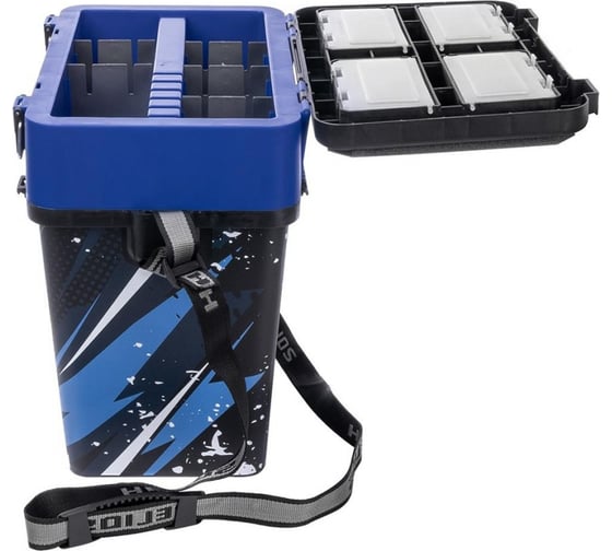 Ящик для зимней рыбалки Следопыт ice fishing helios, 19 л, синий MB-BU-W09
