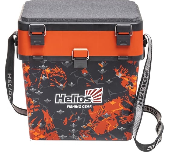 Ящик для зимней рыбалки Следопыт shark helios, 19 л, оранжевый MB-BU-W07