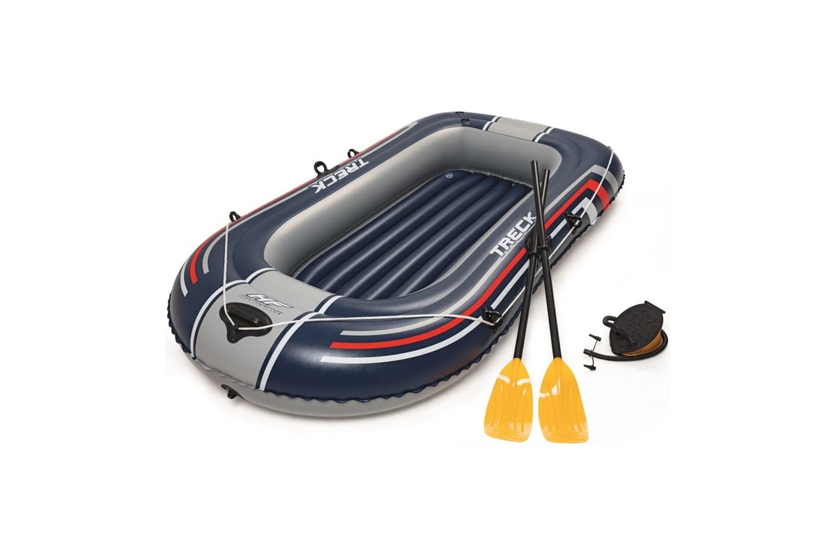 Надувная лодка с вёслами и насосом BestWay Hydro-Force Raft Set 228x121 см  61083 BW 030302 - выгодная цена, отзывы, характеристики, фото - купить в  Москве и РФ