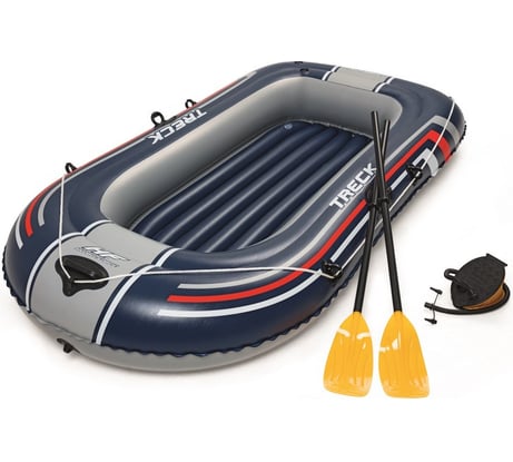 Надувная лодка с вёслами и насосом BestWay Hydro-Force Raft Set 228x121 см 61083 BW 030302