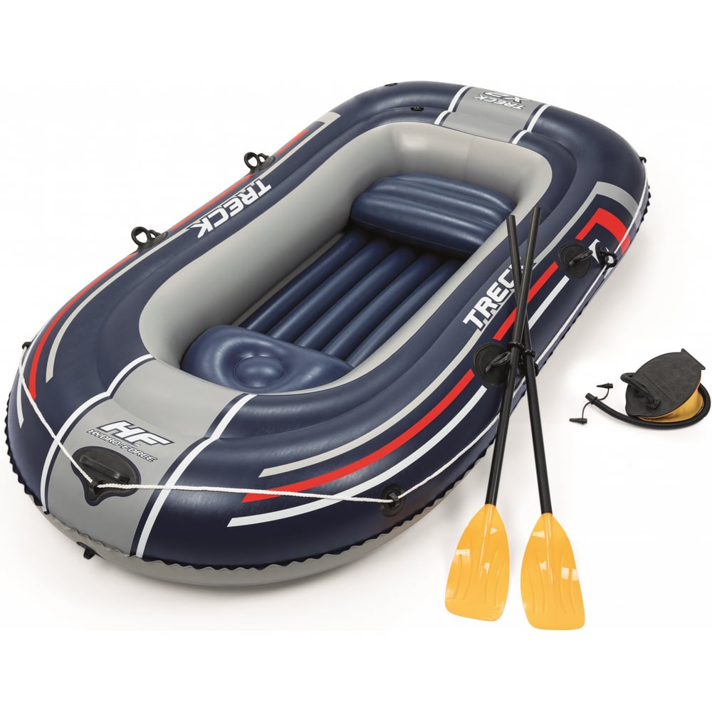 Надувная лодка BestWay Hydro-Force Raft Set 255x127 см с вёслами и ...