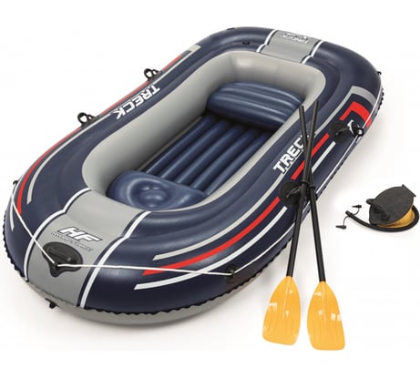 Надувная лодка BestWay Hydro-Force Raft Set 255x127 см с вёслами и насосом 61068 BW 006359