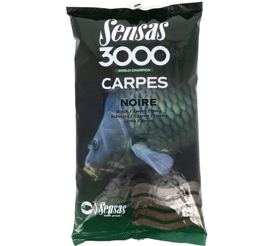 Прикормка Sensas 3000 CARP Noire 1кг 10181 1