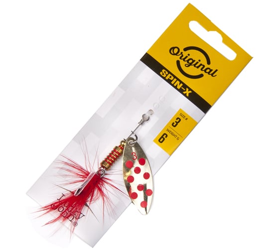 Вращающаяся блесна LUCKY JOHN SPIN X LONG 03 6.0г GR LJSL03-GR