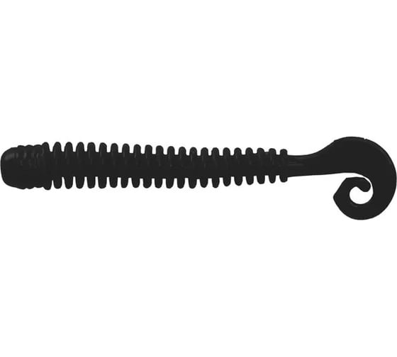 Мягкие приманки LureMax CHEEKY WORM 4''/10см, Black, 10 шт LSCW4-006 1