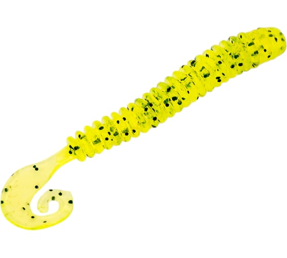 Мягкие приманки LureMax CHEEKY WORM 2.5''/6см, Lime pepper, 10 шт LSCW25-002