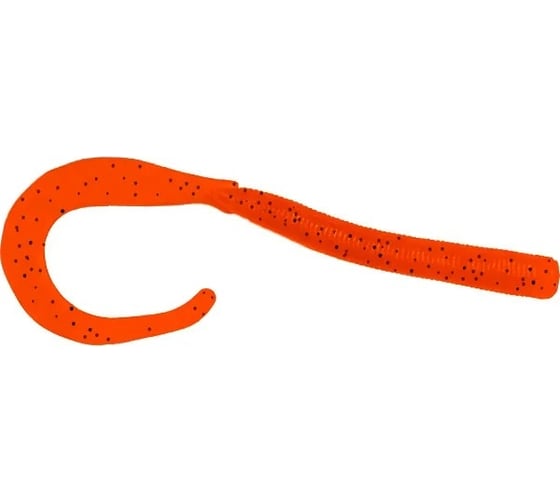 Мягкие приманки LureMax LOMBRIZA 4''/9.5см, Fire Carrot, 10 шт LSL4-008 1