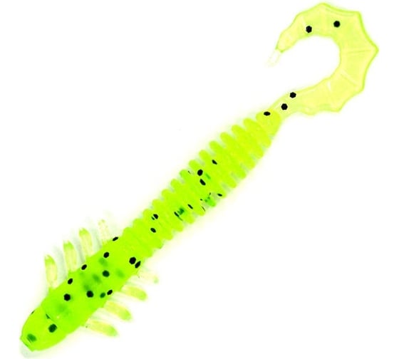 Мягкие приманки LureMax GOBLIN 3.5''/8 см, 002 - Lime pepper 5 шт. LSGB35-05-002 1