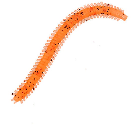 Мягкие приманки LureMax RAG WORM 3''/7см, Fire Carrot 10 шт. LSRW3-008 1