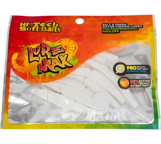 Мягкие приманки LureMax SPY 3''/8 см, White UV 10 шт. LSSY3-009