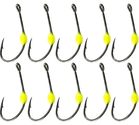 Одинарные крючки LureMax Trout LT37 желтый №5 LT37-05-L