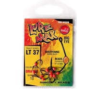 Одинарные крючки LureMax Trout LT37 оранжевый №6 LT37-06-O