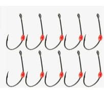 Одинарные крючки LureMax Trout LT37 красный №6 LT37-06-R