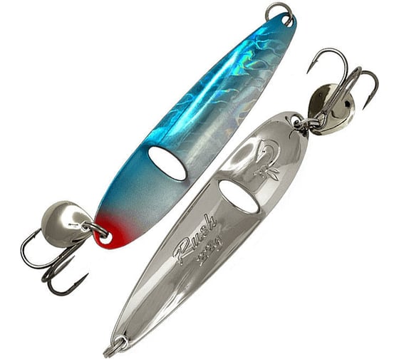 Колеблющаяся блесна LureMax Rush, 90 мм, 28 г, 20, Silver eye LSRH90-20 1