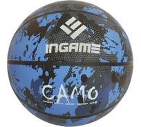 Баскетбольный мяч INGAME camo №7 синий УТ-00001090