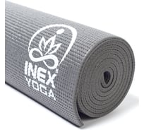 Коврик для йоги INEX Yoga Mat, 170x60x0.6 см, серый IN RP-YM6 GY-06-RP