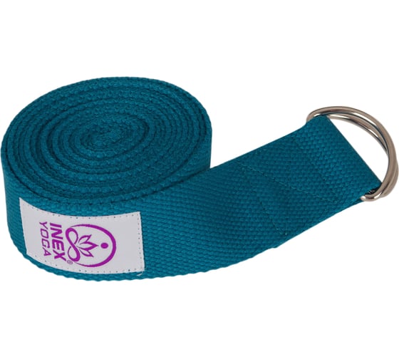Ремень для йоги INEX Stretch Strap, 240 см, синий HG YSTRAP-651 24-BL-00 1