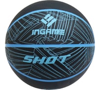 Баскетбольный мяч INGAME shot №7 черно-синий УТ-00001097