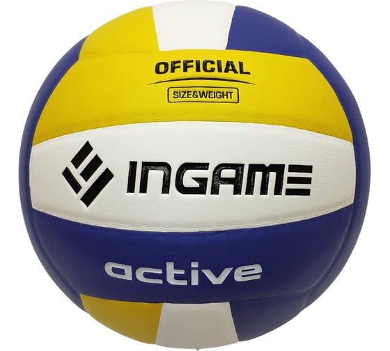 Волейбольный мяч INGAME active ivb-101 сине-желто-белый 00000076135