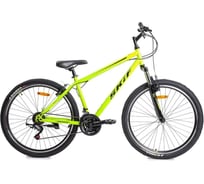 Велосипед SKIF MTB HT 27.5, 21 скорость, рост 17, 2022г, ярко-зеленый/черный IBK22OK27027