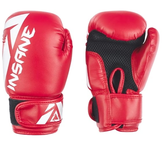 Боксерские перчатки Insane MARS IN22-BG100, ПУ, красный, 4 oz УТ-00020326