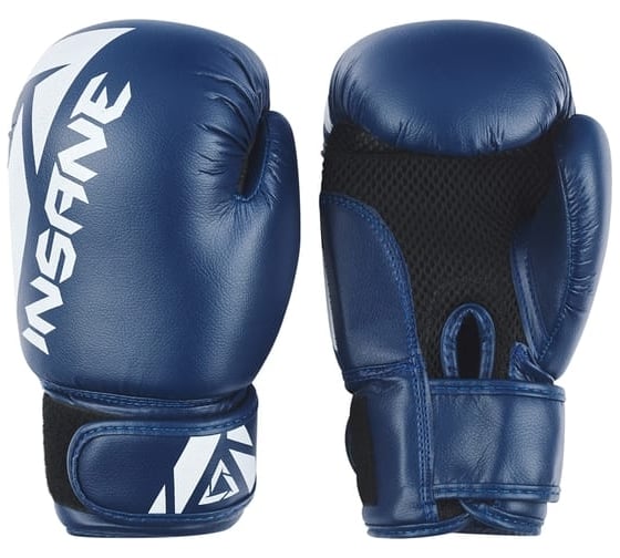 Боксерские перчатки Insane MARS IN22-BG100, ПУ, синий, 12 oz ЦБ-00001708 1