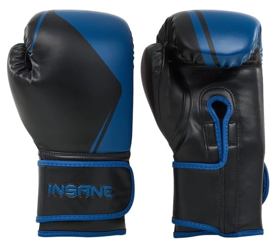 Боксерские перчатки Insane MONTU IN23-BG500, ПУ, синий, 10 oz ЦБ-00002440 1