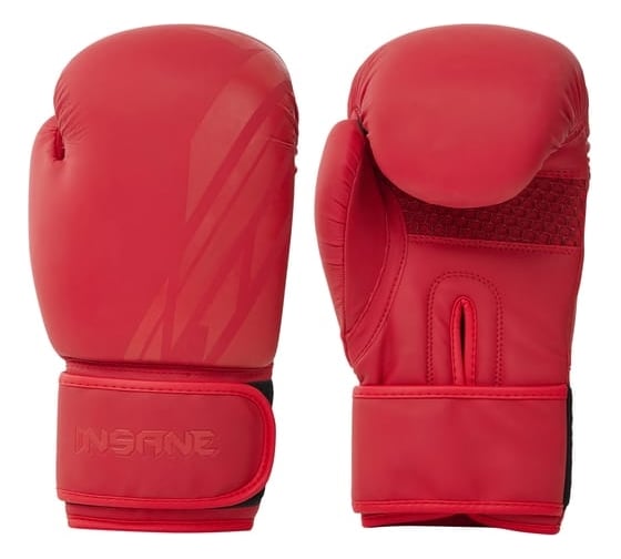 Боксерские перчатки Insane ORO IN23-BG400, ПУ, красный, 8 oz ЦБ-00002631 1