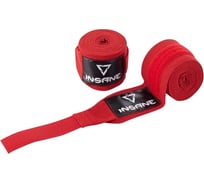 Боксерский бинт Insane BASE IN22-HW300, хлопок, красный, 4.5 м ЦБ-00001550