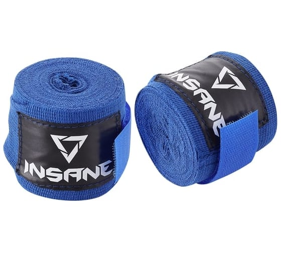 Боксерский бинт Insane BASE IN22-HW300, хлопок, синий, 3.5 м УТ-00021476