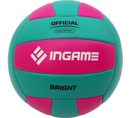 Волейбольный мяч INGAME bright бирюзово-розовый 00000077206