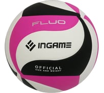Волейбольный мяч INGAME fluo черно-бело-розовый ivb-103 УТ-00001105