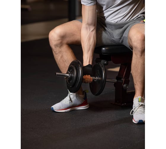 Обрезиненный диск Starfit BB-202 5 кг, d=26 мм, стальная втулка, черный УТ-00018806