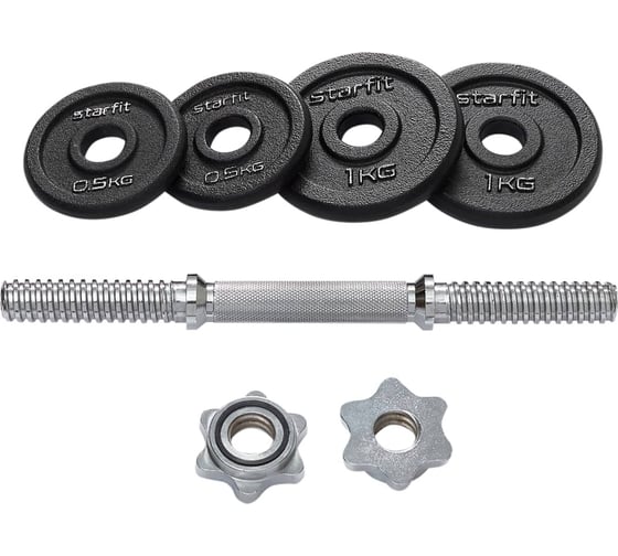 Разборная чугунная гантель Starfit DB-715 4 кг ЦБ-00002405 1
