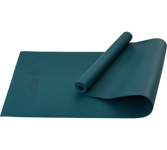 Коврик для йоги и фитнеса высокой плотности Starfit FM-103, PVC HD, 0.4 см, 183x61 см, холодный океан ЦБ-00001472