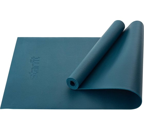 Коврик для йоги и фитнеса высокой плотности Starfit FM-103, PVC HD, 0.4 см, 173x61 см, холодный океан УТ-00019272