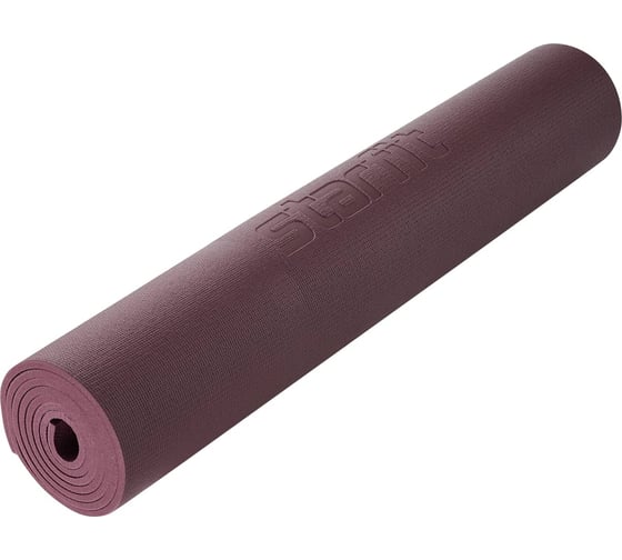 Коврик для йоги и фитнеса высокой плотности Starfit FM-103, PVC HD, 0.6 см, 173x61 см, горячий шоколад УТ-00019273