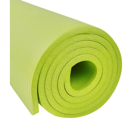 Коврик для йоги и фитнеса Starfit FM-301 NBR, 1.0 см, 183x61 см, лаймовый ЦБ-00002281
