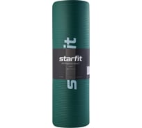 Коврик для йоги и фитнеса Starfit FM-301 NBR, 1.2 см, 183x61 см, изумрудный ЦБ-00001751