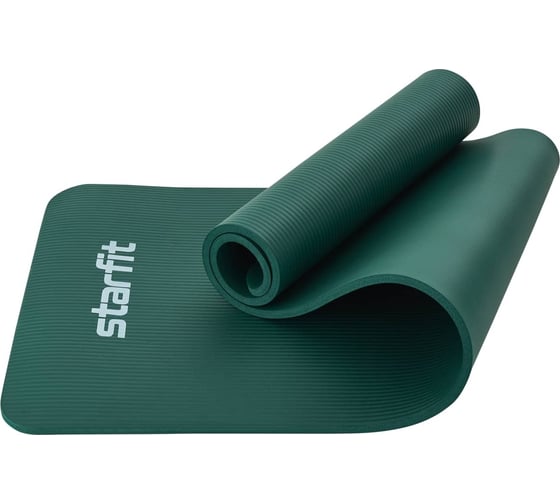 Коврик для йоги и фитнеса Starfit FM-301 NBR, 1.2 см, 183x61 см, изумрудный ЦБ-00001751