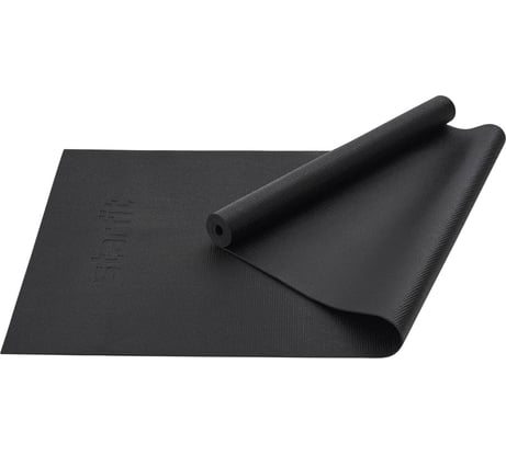 Коврик для йоги и фитнеса Starfit FM-101 PVC, 0.3 см, 183x61 см, черный ЦБ-00001684