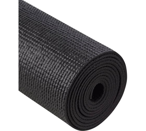 Коврик для йоги и фитнеса Starfit FM-101 PVC, 0.3 см, 183x61 см, черный ЦБ-00001684