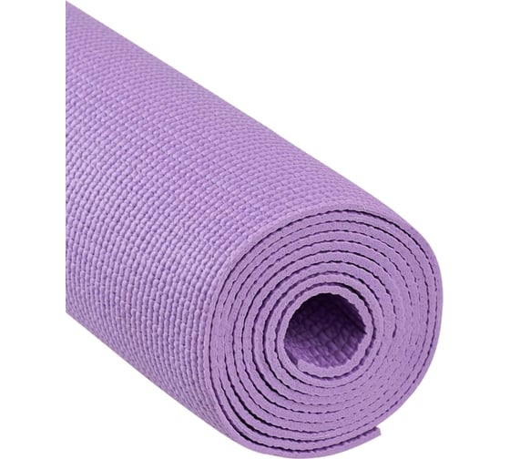 Коврик для йоги и фитнеса Starfit FM-101 PVC, 0.3 см, 183x61 см, фиолетовый пастель ЦБ-00001587