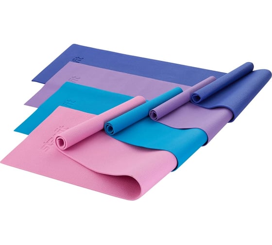 Коврик для йоги и фитнеса Starfit FM-101 PVC, 0.3 см, 183x61 см, фиолетовый пастель ЦБ-00001587