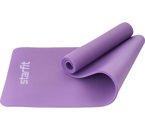 Коврик для йоги и фитнеса Starfit FM-301 NBR, 1.0 см, 183x61 см, фиолетовый пастель УТ-00018919