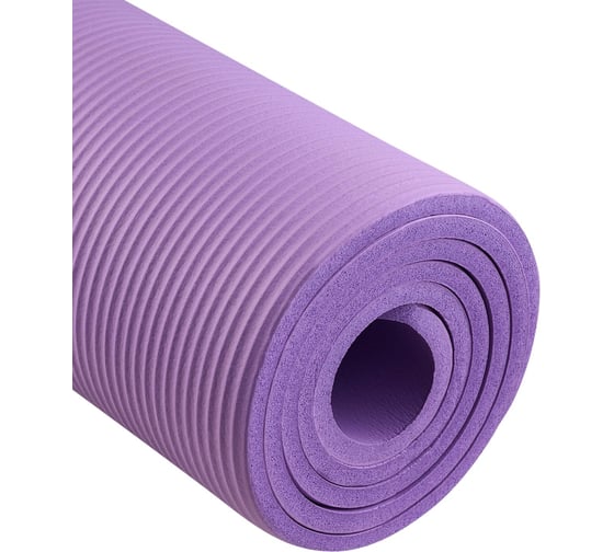 Коврик для йоги и фитнеса Starfit FM-301 NBR, 1.0 см, 183x61 см, фиолетовый пастель УТ-00018919