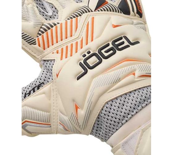 Вратарские перчатки Jögel Magnum UL4 Roll-Hybrid, белый ЦБ-00002239