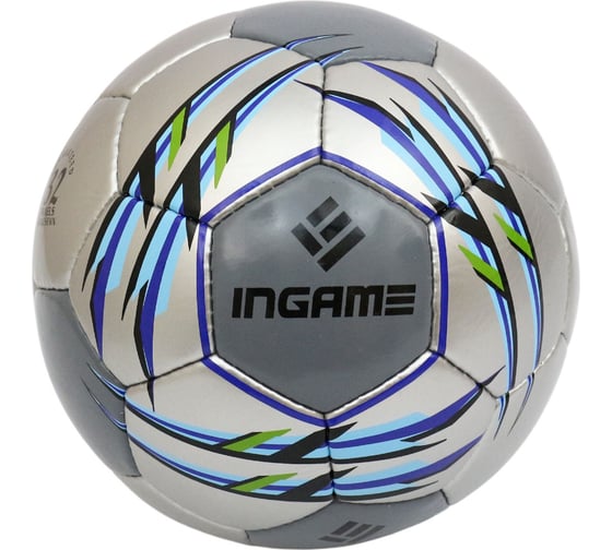 Футбольный мяч INGAME match серый ifb-112 УТ-00001252 1