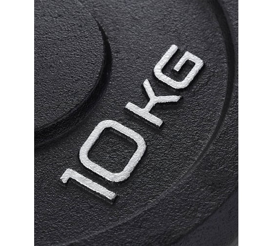 Чугунный диск Starfit BB-204 10 кг, d=26 мм, черный УТ-00018819
