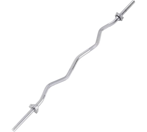Гриф для штанги Starfit EZ BB-101 120 см, d=25 мм, металл, с металлическими замками, хром УТ-00019775